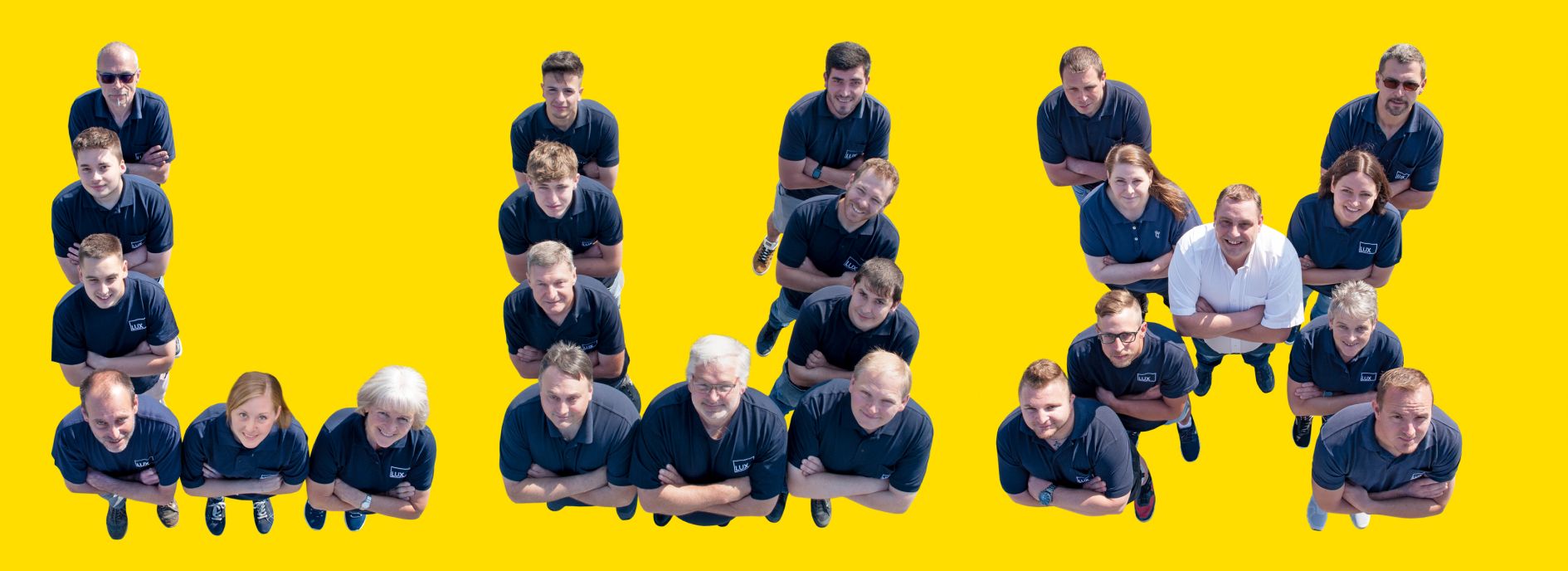 Das Team in LUX-Schriftform